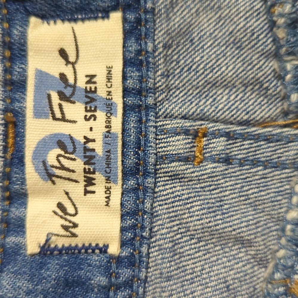 Free People Cargo Denim Mini Skort - Picture 4 of 9